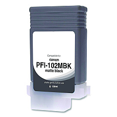 Compatible Clover Compatible Matte Black Ink, Replacement for PFI-102 (0894B001), 130 mL (WCPFI102MB)