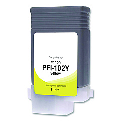 Compatible Clover Compatible Yellow Ink, Replacement for PFI-102 (0898B001), 130 mL (WCPFI102Y)