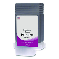 Compatible Clover Compatible Magenta Ink, Replacement for PFI-107 (6707B001AA), 130 mL (WCPFI107M)