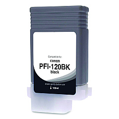 Compatible Clover Compatible Black Ink Replacement for PFI-120 (2885C001), 130 mL (WCPFI120B)