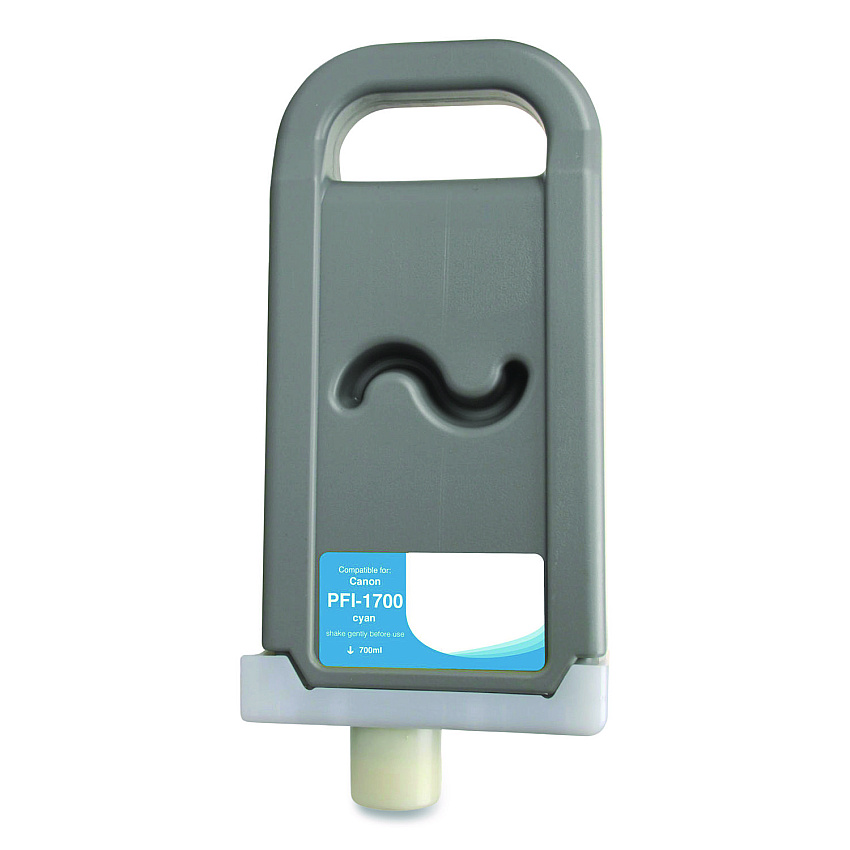 Compatible Clover Compatible Cyan Ink, Replacement for PFI-1700 (0776C001AA), 700 mL (WCPFI1700C)