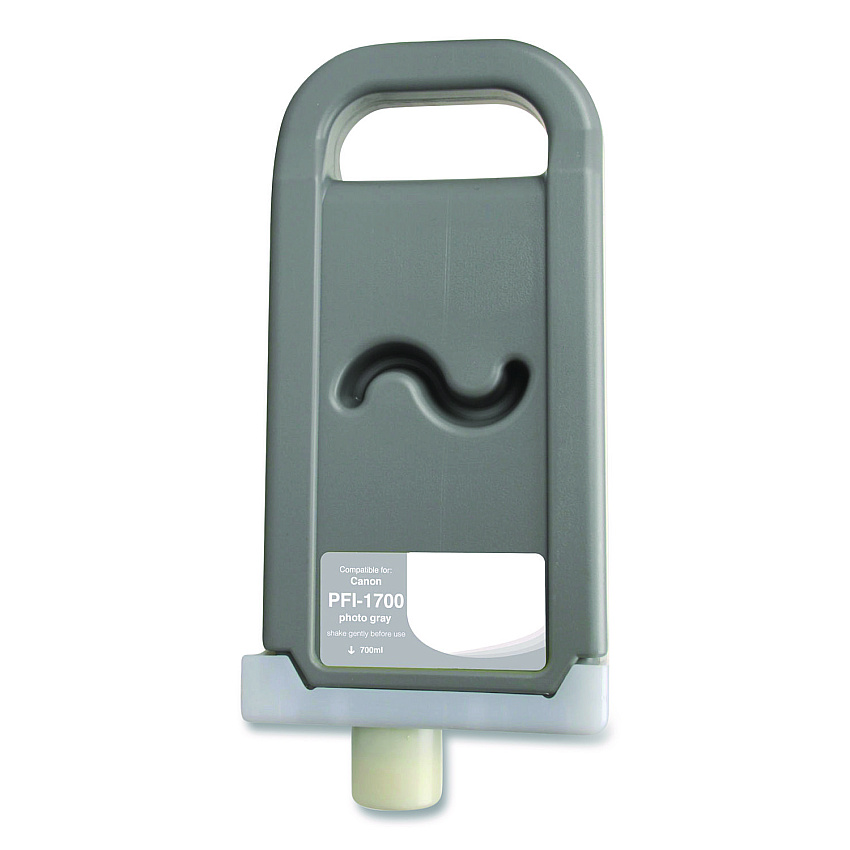 Compatible Clover Compatible Photo Gray Ink, Replacement for PFI-1700 (0782C001AA), 700 mL (WCPFI1700PG)