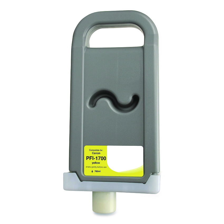 Compatible Clover Compatible Yellow Ink, Replacement for PFI-1700 (0778C001AA), 700 mL (WCPFI1700Y)