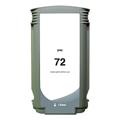 Compatible Clover Remanufactured Gray High-Yield Ink, Replacement for 72 (C9374A), 130 mL (WH72GY)