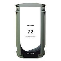 Compatible Clover Remanufactured Photo Black High-Yield Ink, Replacement for 72 (C9370A), 130 mL (WH72PB)