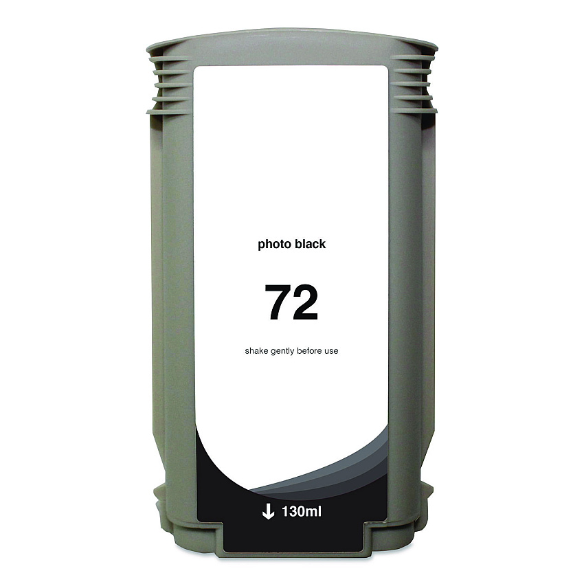 Compatible Clover Remanufactured Photo Black High-Yield Ink, Replacement for 72 (C9370A), 130 mL (WH72PB)