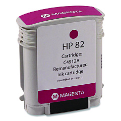 Compatible Clover Remanufactured Magenta High-Yield Ink, Replacement for 82 (C4911A), 69 mL (WH82M)