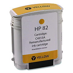 Compatible Clover Remanufactured Yellow High-Yield Ink, Replacement for 82 (C4912A), 69 mL (WH82Y)