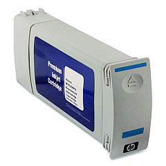 Compatible Clover Remanufactured Cyan High-Yield Ink, Replacement for 91 (C4913A), 69 mL (WH91C)