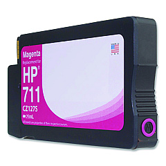 Compatible Clover Remanufactured Magenta Ink, Replacement for 711 (CZ131A), 29 mL (WH711M)
