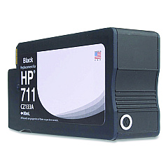 Compatible Clover Remanufactured Black Ink, Replacement for 711 (CZ129A), 38 mL (WH711SB)
