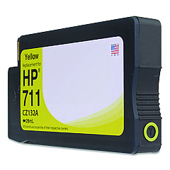 Compatible Clover Remanufactured Yellow Ink, Replacement for 711 (CZ132A), 29 mL (WH711Y)