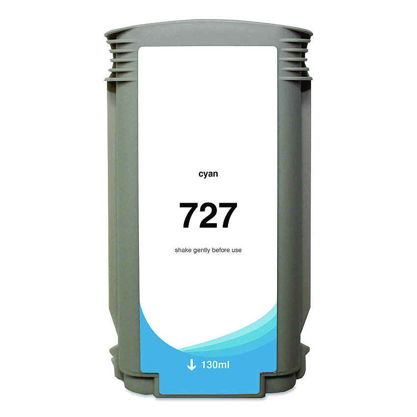 Compatible Clover Compatible Cyan Ink, Replacement for 727 (B3P19A), 130 mL (WH727C)