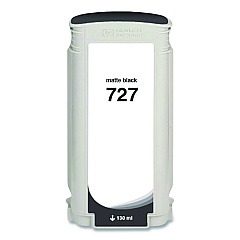 Compatible Clover Compatible Matte Black Ink, Replacement for 727 (B3P22A), 130 mL (WH727MB)