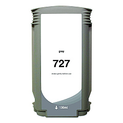 Compatible Clover Compatible Gray Ink, Replacement for 727 (B3P24A), 130 mL (WH727GY)