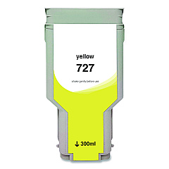 Compatible Clover Compatible Yellow High-Yield Ink, Replacement for 727XL (F9J78A), 300 mL (WH727XLY)