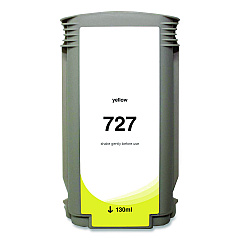 Compatible Clover Compatible Yellow Ink, Replacement for 727 (B3P21A), 130 mL (WH727Y)