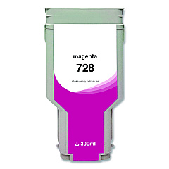 Compatible Clover Compatible Magenta Ink, Replacement for 728 (F9K16A), 300 mL (WH728M)