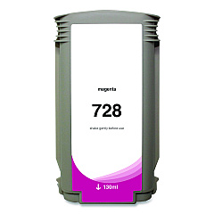 Compatible Clover Compatible Magenta Ink, Replacement for 728 (F9J66A), 130 mL (WH728SM)