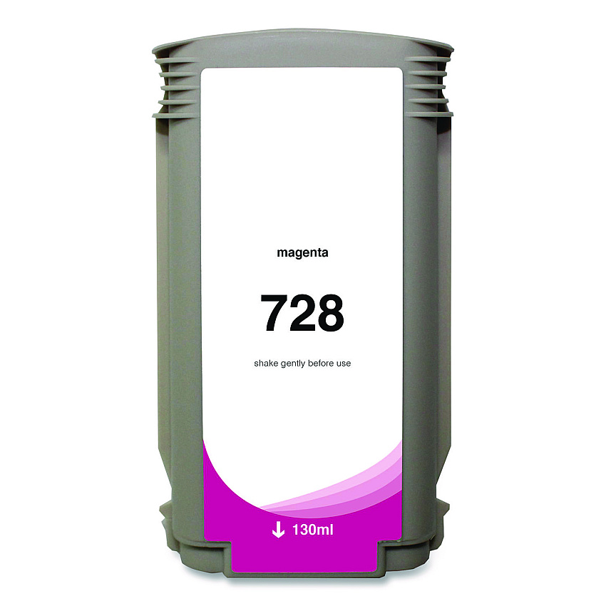 Compatible Clover Compatible Magenta Ink, Replacement for 728 (F9J66A), 130 mL (WH728SM)