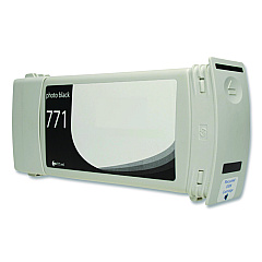 Compatible Clover Remanufactured Photo Black Ink, Replacement for 771 (CE043A, B6Y21A), 775 mL (WH771PB)