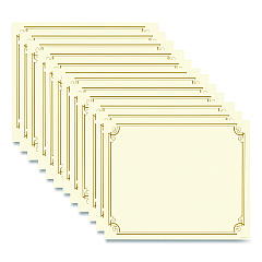 Great Papers! Golden Scroll Frame Foil Certificate, 11 x 8.5, Beige with Gold Scroll Border, 12/Pack (2011859)