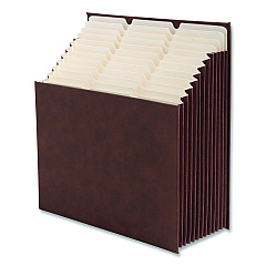 Smead Stadium File, 10.5" Expansion, 12 Sections, 1/3-Cut Tabs, Letter Size, Saddle (70228)