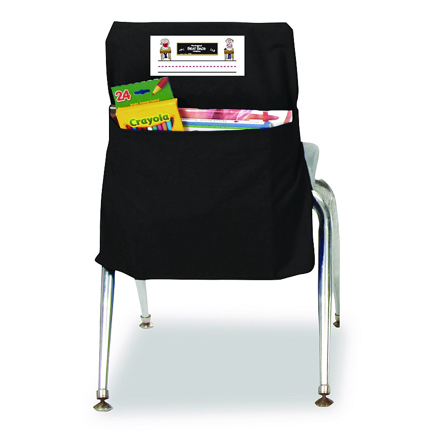 Victor Elastic-Back Seat Sack for Chairs 12" to 17" Wide, 11 x 15.5 x 14, Fabric, Black (30101)