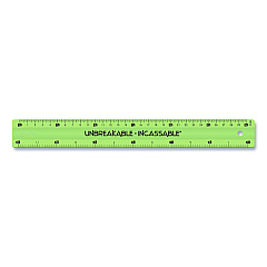 Maped Helix Unbreakable 12" Ruler, Standard/Metric, 12.72" Long, Randomly Assorted Color (245648)