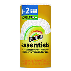 Bounty Essentials Select-A-Size Kitchen Roll Paper Towels, 2-Ply, 108 Sheets/Roll, 24 Rolls/Carton (16540)