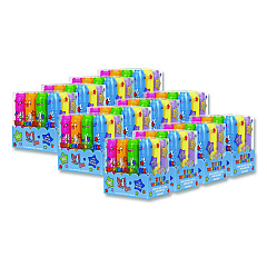 The Pencil Grip Kwik Stix Tempera Paint Sticks, Large Size, 1" x 4", 12 Assorted Colors, 12/Pack, 12 Packs/Carton (68412)