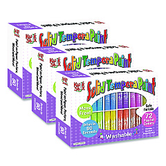 The Pencil Grip Kwik Stix Tempera Paint Set, Regular Size, 0.7" x 3.5", 12 Assorted Colors, 72/Pack, 2 Packs/Carton (69203)