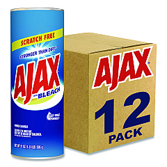 Ajax Powder Cleanser with Bleach, Fresh Scent, 21 oz Canister, 12/Carton (61034403)