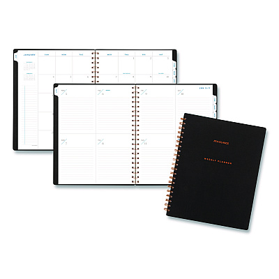 AT-A-GLANCE Signature Collection Weekly/Monthly Planner, 11 x 8.5, Black Cover, 12-Month (Jan-Dec): 2026 (YP90501)