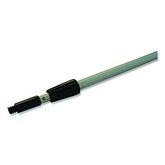 Boardwalk Aluminum Extension Pole, 96", Silver/Black (8POLE6)