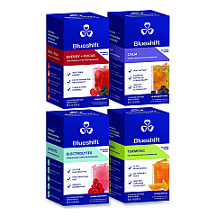 Blueshift Variety Pack Drink Mix, Assorted Flavors, Individual Packets, 10/Pack. 4 Packs/Carton (60004169)