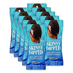 SkinnyDipped Dark Chocolate Covered Almonds, 1.2 oz Bags, 10/Box (EDT00837)