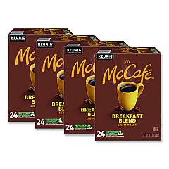McCafe Breakfast Blend K-Cup, 24/Box, 4 Boxes/Carton (7468CT)