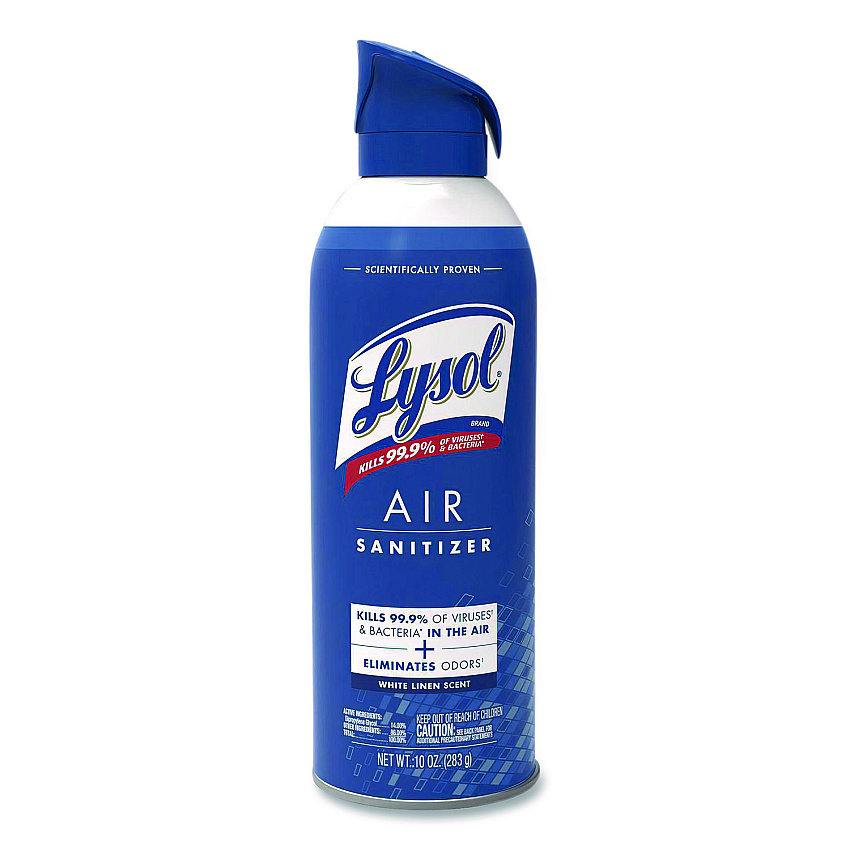 LYSOL Brand Air Sanitizer Spray, White Linen Scent, 10 oz Aerosol Spray (99351EA)