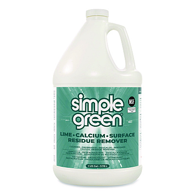 simple green Lime Calcium Surface Residue Remover, 1 gal Bottle, 6/Carton (1700128)