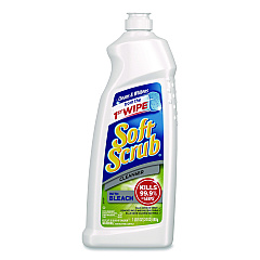 Soft Scrub Cleanser with Bleach, 24 oz Bottle, 8/Carton (07222)