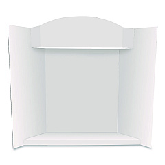 Royal Brites Stage It Display Board, 37" x 44", 1-Ply, Corrugate, White, 5/Pack (27146)