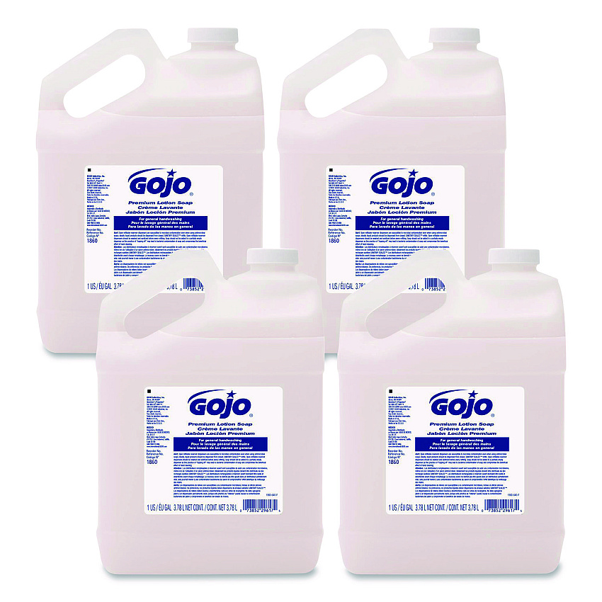 GOJO Premium Liquid Hand Soap Refill, Waterfall Scent, 1 gal (186004)