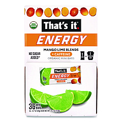 Thats it. Organic Energy Bars, Mango Lime, 0.7 oz Bar, 36/Box (22002520)