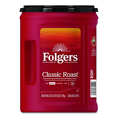 Folgers Classic Roast Ground Coffee, Classic Roast, 40.3 oz Canister (30419EA)