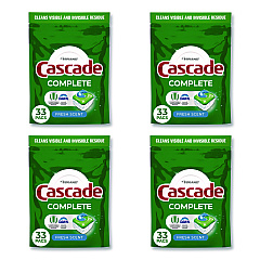 Cascade Complete ActionPacs, Fresh Scent, 17.6 oz Bag, 33 Pacs/Bag, 4 Bags/Carton (15518)
