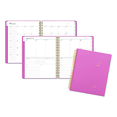 Cambridge WorkStyle Weekly/Monthly Planner, 8.75 x 7.75, Pink Cover, 12-Month (Jan to Dec): 2026 (160680527)