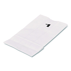 Ross & Wallace Paper Products Grocery Paper Bags, 1# Size, 30# Basis Weight, 3.5" x 2.25" x 6.63", White, 500/Bundle (GWHT1500)