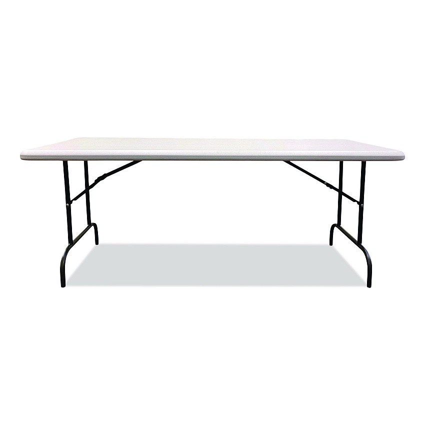 AbilityOne 7105017246806, SKILCRAFT Rectangular Folding Table, 60w x 30d x 29h, Platinum Gray Top, Gray Base/Legs