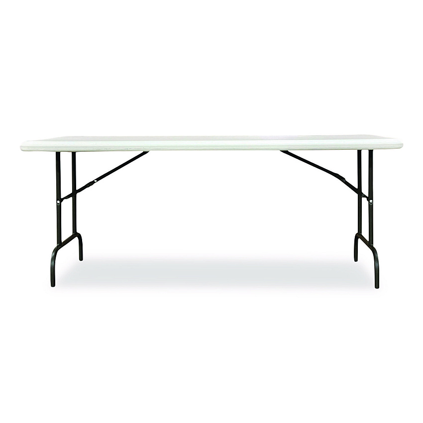 AbilityOne 7105017243926, SKILCRAFT Rectangular Folding Table, 72w x 30d x 29h, Platinum GrayTop, Gray Base/Legs